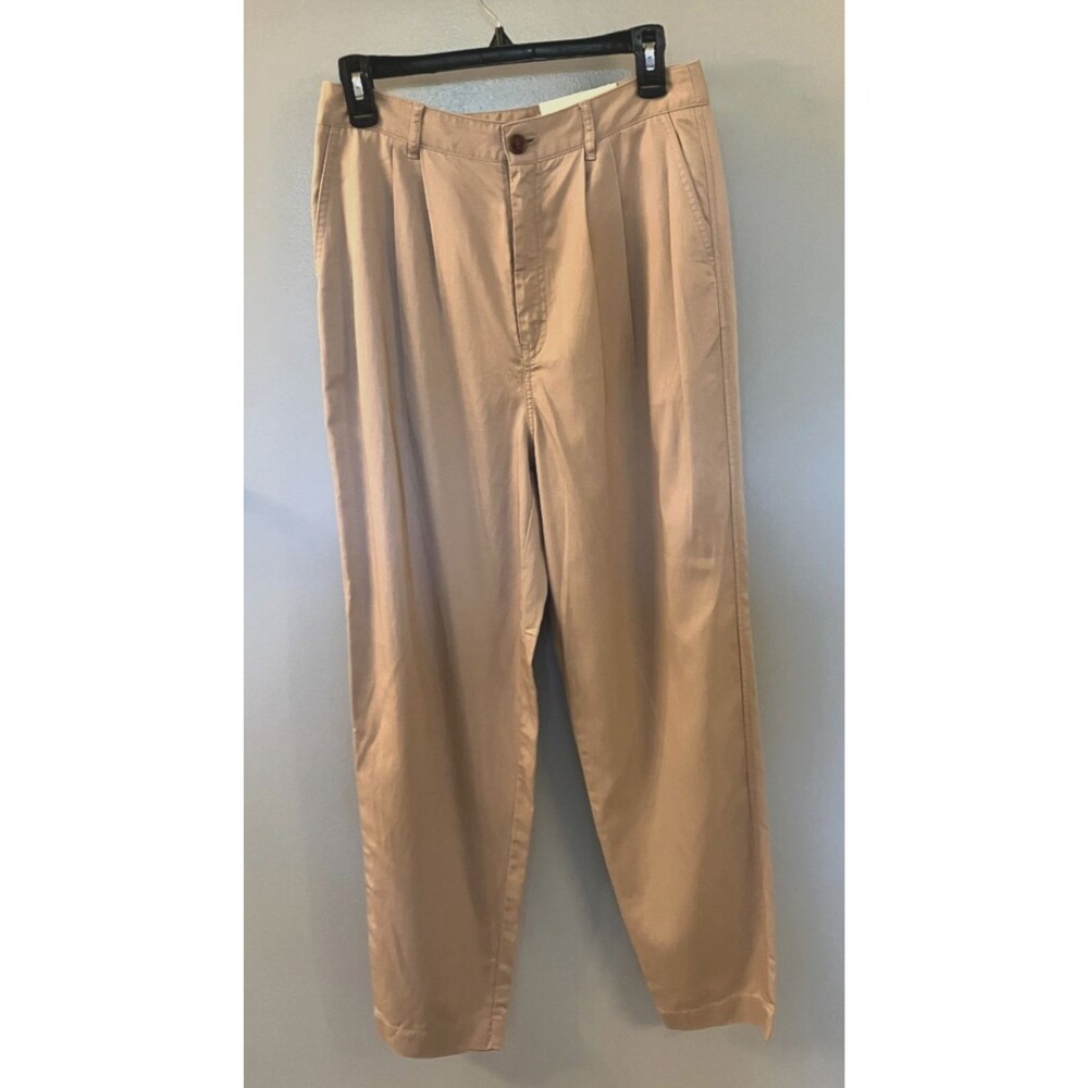 NWT ANA High Rise Tapered Leg Dress Pants Tan Size 6 Long